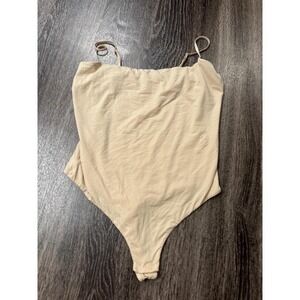 SKIMS 2X Sand Sculpt Thong Bodysuit‎ Sleeveless Adjustable Straps Soft